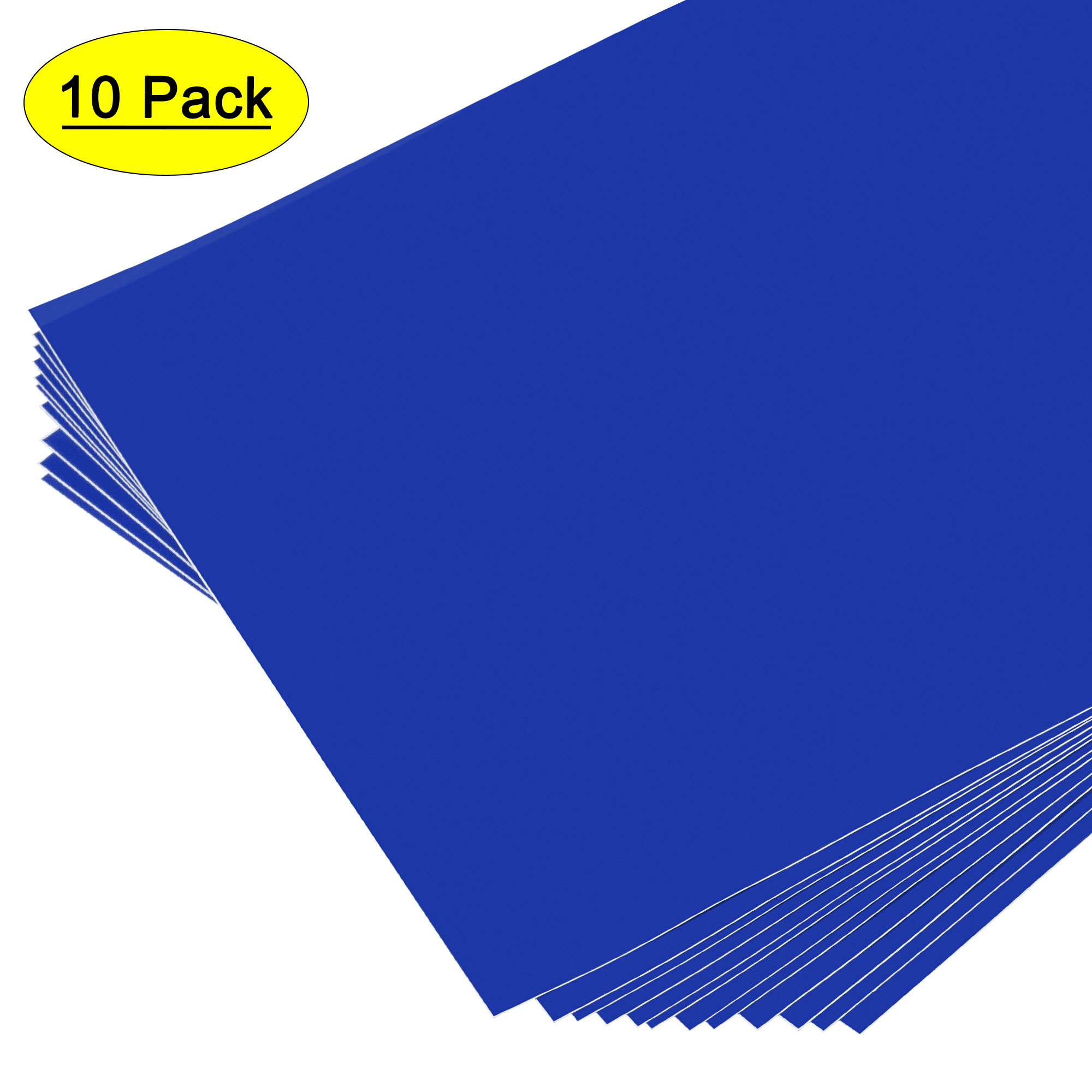 Uxcell 12x12 Blue Vinyl Sheets Permanent Adhesive for Craft, Decorate  Sticker 10 Pack